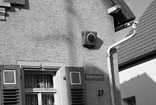 alter Ortsfunk am Haus Elisabethenstraße 27